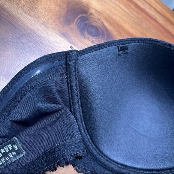 Natori black strapless bra 🖤 NWOT 🖤 three prong band 🖤 34D - Picture 5 of 6
